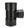 AQUATUB verloop T-stuk 90&deg;, met rubberring, hdpe, SN8, DN150 x DN250 