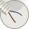 Snelflex voorbedrade flexibele buis met VD draad, 16 mm, 1x 2,5 mm² (br)+ 1x 1,5 mm² (zw), 100 m