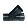 AQUATUB T-stuk 45°, met rubberring, hdpe, SN8, 150 mm 