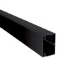 OBO kabelgoot met deksel en bodemperforatie, type WDK 40060, l = 2 m, 40 x 60 mm, zwart 