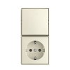 Busch Jaeger Balance AP combinatie schakelaar en wcd, wissel, met randaarde, kindveilig, wit 