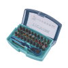 Tecwerk bitassortiment met universeelhouder, 33-delig, sleuf/PH/PZD/zeskant/torx/bitratel