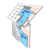 Ubbink waterdichte damp-open folie, MultiVap 300 XS, gewapend, b = 1,5 m, l = 50 m 