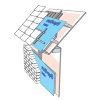 Ubbink waterkerende damp-open folie, MultiVap Basic, gewapend, b = 2,75 m, l = 50 m 