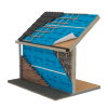 Polytex waterkerende damp-open folie, geïntegreerde kleefstrook, Pro Plus, b = 1,5 m, l = 50 m 