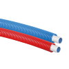 Uponor buis, Uni Pipe Plus, in blauwe mantelbuis, Kiwa, 16 x 2 mm, 25/20 mm, l = 75 m 