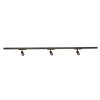 Global Pro spanningsrail, 3-fasen, aluminium, type XTS4400-2, l = 4 m, zwart 