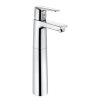 Wastafelmengkraan, serie Alpha 300, hendel, hoog model, met drukknopafvoerset, chroom, 3/8"