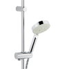Glijstangset, serie Ascona, wandstang 90 cm, chroom, 5 stralen 