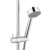 Glijstangset, serie Alpha 300, wandstang 60 cm, chroom 