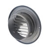 DEC bolrooster met schoepen en fijnmazig gaas, type D579, rvs 304, 100 mm 