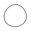 Afdichtingsring voor fundatieplaat, sbr, KOMO, voor schachtdiameter d = 615 mm 
