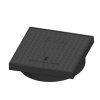 Straatkolk kop, type BSS 3333/8, dicht deksel, gietijzer, B125, 330 x 330 mm 