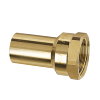 Sanha schroef koppeling, type Purapress, brons, binnendraad x spie, Kiwa, ¾" x 22 mm 