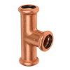 Sanha verloop T-stuk 90°, type Press, koper, 3x pers, epdm, Kiwa, 22 x 15 x 15 mm 