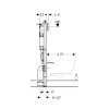 Geberit Duofix inbouwreservoir, dubbele spoeling, incl. wandanker en geluidsisolatieset 