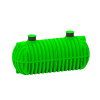 Regenwatertank, polyetheen, 30.000 liter, 655 x 242,5 x 270-300 cm, incl. deksel, ondergronds