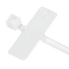 SapiSelco kabelbinders met markerlabel, 8 x 25 mm, transp., l = 100 mm, b = 2,5 mm, zak &agrave; 100 stuks 