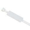 SapiSelco Kabelbinder mit Label, 35 x 13 mm, transp., l = 200 mm, b = 4,8 mm, Beutel &agrave; 100 Stk. 