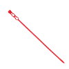 SapiSelco kabelbinders, herbruikbaar, rood, l = 240 mm, b = 3,8 mm, zak &agrave; 100 stuks 