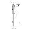 Geberit Duofix urinoir inbouwframe, universeel, voor urinoirstuursysteem Basic, bouwhoogte 1300 mm 