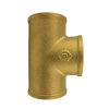Schroef T-stuk 90&deg;, messing, 3x binnendraad, 1/8" x 1/8" x 1/8" 
