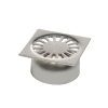 Aquaberg rooster voor Compact afvoerput, rvs 304, 82 x 82 mm, met stankafsluiter, 3 kN 