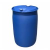 Vat met schroefdoppen, blauw, 120 liter 