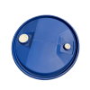 Vat met schroefdoppen, blauw, 120 liter 