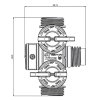 Henco Pro-Flow Manifold verdeler, 1x euroconus, type VKEK-V-1PO, zwart 
