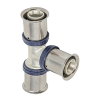 Ke Kelit Kelox Ultrax T-stuk 90°, messing, rvs, 3x pers, 16 x 16 x 16 mm