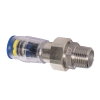 Ke Kelit Kelox Protec Clix schroefkoppeling met wartel, messing, rvs, steek x bu.dr., 16 mm x ½"