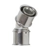 Ke kelit Kelox Ultrax knie 45&deg;, messing, rvs, 2x pers, 40 x 40 mm 