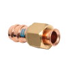 Sanha ACR Copper Press flare koppeling, koper, pers, &frac14;", zak &agrave; 5 stuks 