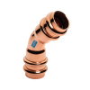 Sanha ACR Copper Press bocht 45&deg;, koper, 2x pers, &frac14;", zak &agrave; 5 stuks 