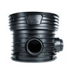 Wavin Tegra 600LC inspectieput, 2x manchet, pp, exclusief deksel, bocht 150°, 2x 200 mm