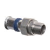 Ke Kelit Kelox Ultrax draadkoppeling, messing, rvs, pers x buitendraad, 25 mm x &frac34;" 