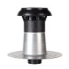 Anjo ontluchtingskap, type Vent-alu 3000, aluminium/pp, dubbelwandig, incl. plakplaat, 50 - 60 mm