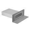 Anjo noodoverstort 90&deg;, aluminium, gesloten zijuitloop, 60 x 200 mm, l = 450 mm 