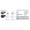 Stekker vierkant Norm A, 30 mm, IP65, 3-polig + aarde, max. 250 V, 10 A