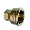 Sanha Purafit verloopmof, brons, 2x binnendraad, ½" x ¼"