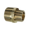 Sanha Purafit dubbele verloopnippel, brons, 2x buitendraad, &frac12;" x &frac14;" 