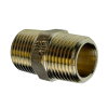 Sanha Purafit dubbele nippel, brons, 2x buitendraad, &frac12;" 