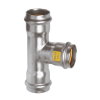 Sanha NiroSan Gas verloop T-stuk 90&deg;, rvs 316L, 3x pers, 22 x 15 x 22 mm 