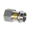 Sanha NiroSan Gas schroefkoppeling, rvs 316L, pers x binnendraad, 22 mm x ¾"