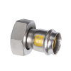 Sanha NiroSan Gas 2-delige koppeling, rvs 316L, pers x binnendraad, 22 mm x 1" 