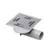 Aquaberg Bl&uuml;cher Compact afvoerput, rvs, oa/za, 147x147mm, 50mm, reukslot 30mm, zonder vergrendeling 