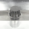 Kiezelbak, 45°, aluminium, 45° onderuitloop en bladvanger, 80 mm, b = 300 mm 