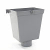 Wavin Fallrohr-Wassersammelkasten, PVC, Modell II, außen Spitzende, grau, 80 mm 