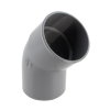 Nicoll hwa bocht 45°, pvc, inwendig lijm x spie, grijs, 80 mm 